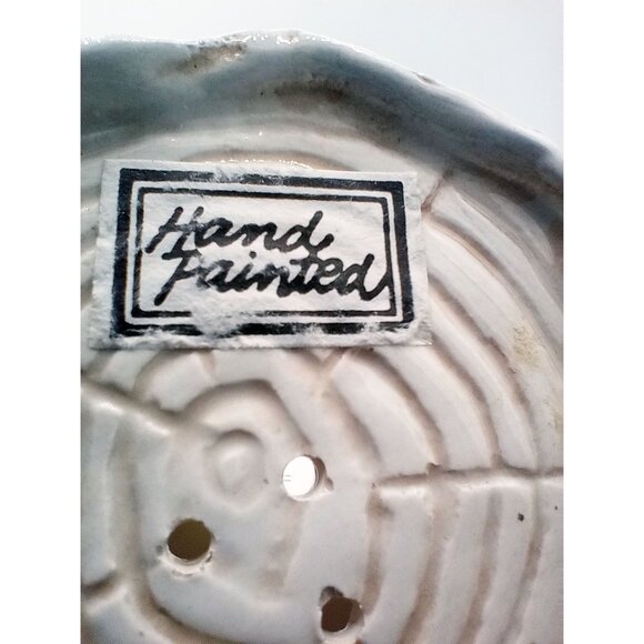 Squirrel Tree Stump Salt Pepper Shakers Hand Painted Vintage OCI Japan - Picture 3 of 13